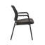 CLATINA Chaise empilable de formation en chaise d'appoint avec siège de conférence, chaises d'invité, respirant, confortable, noir