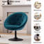 Velvet Swivel Barrel Chair-1271302810