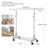Clothes Rack Heavy Duty Clothing Rack 600LBS Rolling Clothes Racks  Hanging Clothes,  Commercial Garment Rack Heavy Duty Clothes Rack Collapsible ＆ Portable Clothing Rack With Wheels