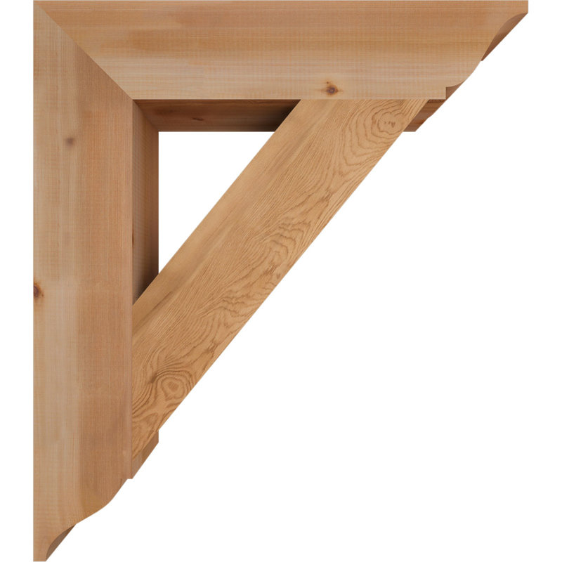 Support traditionnel, H 34 po x l 5,5 po x P 30 po, Cèdre rouge de l'Ouest (lisse)
