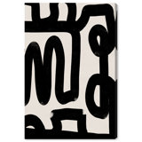 Bold Brush Stroke Lines And Swirls Print by Oliver Gal