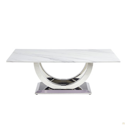 50.4 Inch Modern Rectangular Coffee Table