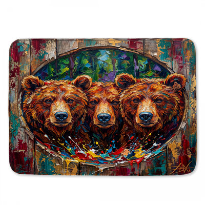 Tapis de bain Three Brown Bears