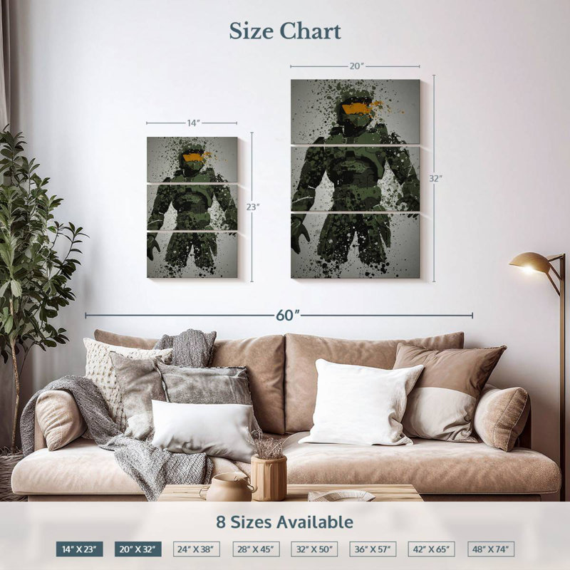 Le chef, H 23 po x l 14 po