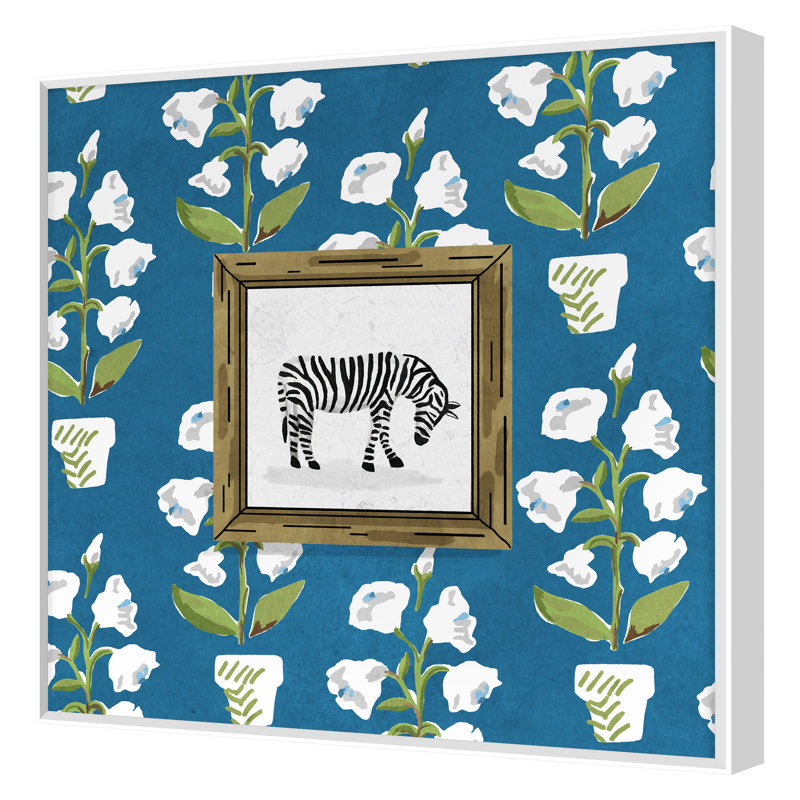 Mughal Zebra 4 Print by Gibson, Dana, 40" H x 40" W, White