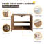 Ensemble de vanité de salle de bain de 40 po, meuble-lavabo simple autoportant avec lavabo en céramique, meuble sur pied à 2 portes et 1 étagère-2001683611-1997851268