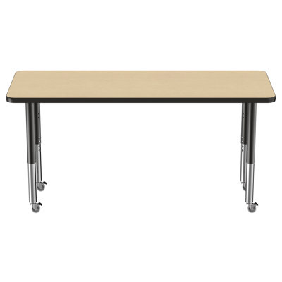Rectangle T-Mold Adjustable Height Activity Table
