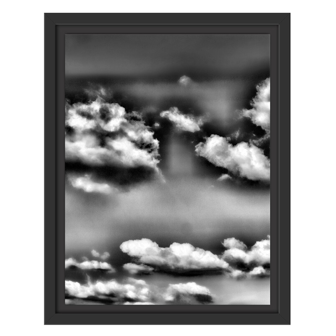 Gerahmtes Wandbild Wolken am blauen Himmel