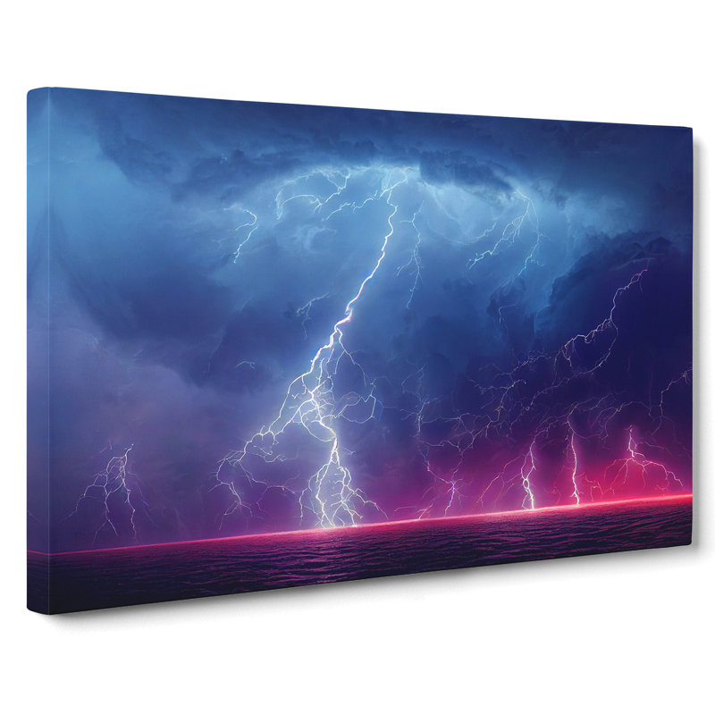 Interesting Thunderstorm - Wrapped Canvas, 35cm H x 50cm W x 3cm D