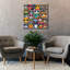  «Glaring Cats 2» par Rey Klimt, art mural sur toile, 37 po x 37 po