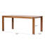 Ensemble de salle à manger de patio 5 pièces en bois d'acacia avec table à lattes et sangles tissées-124608898-124608900