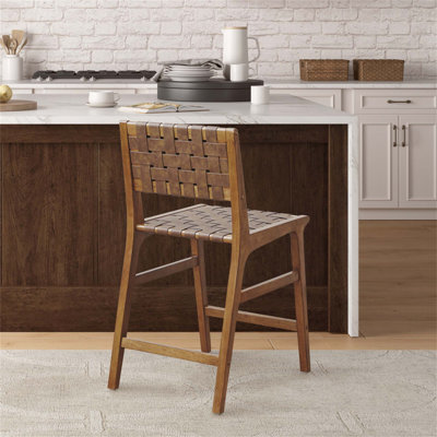 Tabouret de comptoir en similicuir