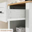 1 table de chevet PCS Farmhouse avec 1 tiroir et compartiment ouvert, table d'appoint avec station de charge et tablette de rangement pour la chambre à coucher et le salon