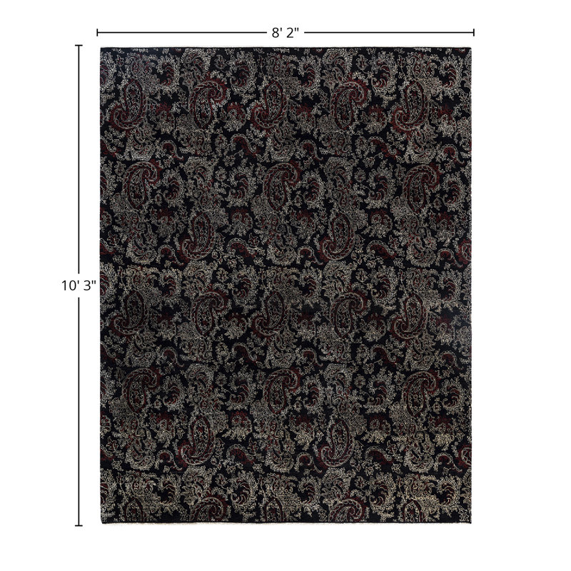 Overdyed One-of-a-Kind 8' 2" X 10' 3" Hand Knotted Area Rug