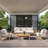  Positano 8' x Square Charcoal Modern Rug-468786576-468786568