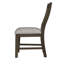 Chaise d'appoint Borgen avec tissu gris brun moyen (2 par boîte)