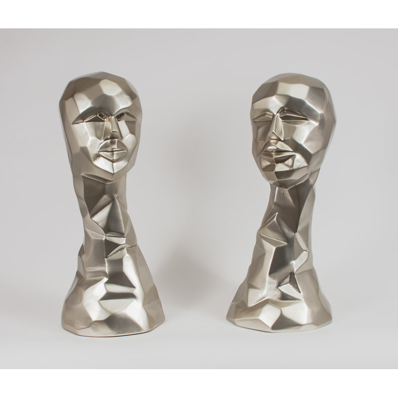 Statue, 20.5" H x 9" W x 8.5" D, Silver