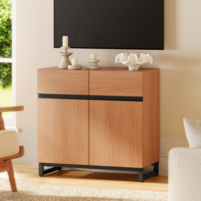 Aadam 31.5'' W Storage Credenza, Mocha