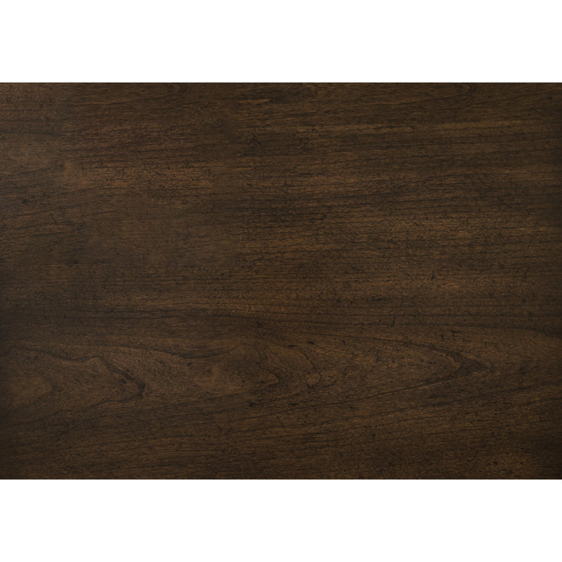 Table de bout ronde à piédestal classique en bois brun classique pour salon 1 pièce
