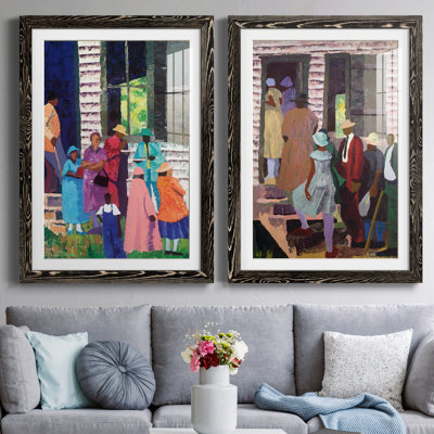 «Going to Church», ensemble de 2 reproductions d'art