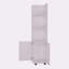 Grande armoire de rangement 2 portes 4 tablettes