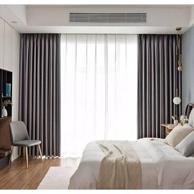 Girty Room Darkening Curtain Single Panel