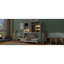 Lit escamotable mural simple avec armoire supérieure, tablettes, lit pliable peu encombrant avec lumière et USB pour une vie moderne-793870376