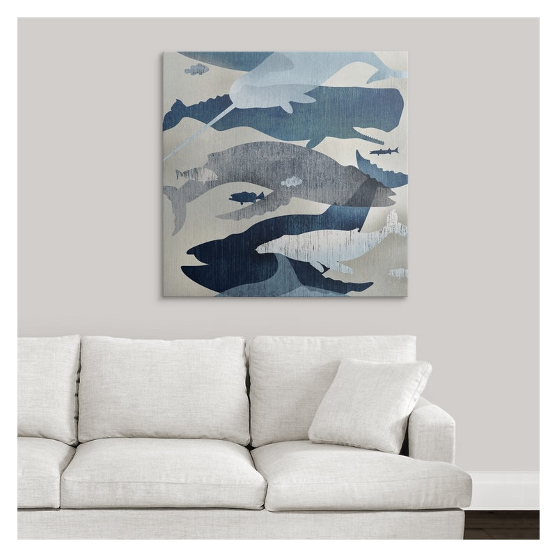 «Catskill Whale regardant« Edward Selkirk », impression, H 35 po x l 35 po x P 1,5 po, Toile