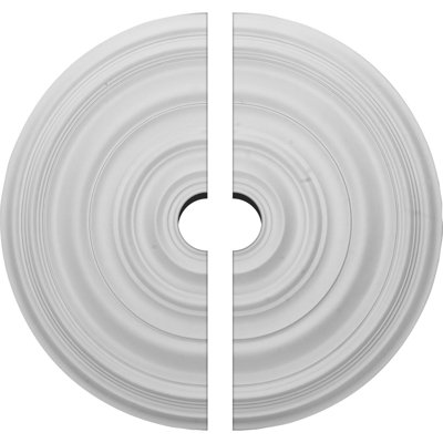 Endurathane Carton Smooth Ceiling Medallion, 29 1/8"OD x 4"ID x 1 1/2"P (Fits Canopies up to 9 1/8"), Factory Primed