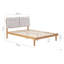 Scander Bed Cream and Oak-1049008265