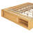 Modern Platform Bed Frame with 4 Drawers & Footboard Storage Cubby-125285696