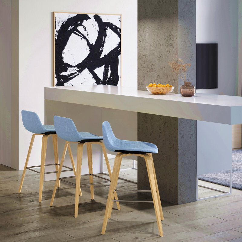 Tabouret de bar / comptoir (ensemble de 2), Bleu