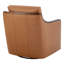 Fauteuil d'appoint pivotant en cuir Grayton-108739216