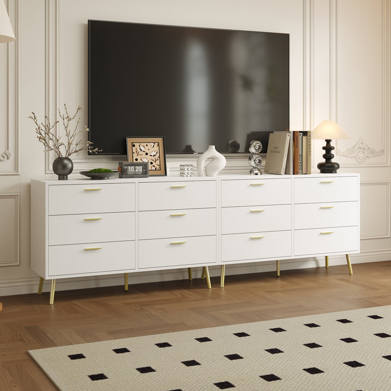 Commode à 12 tiroirs, Blanc