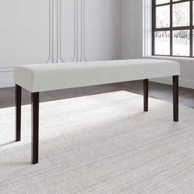Banc en bois rembourré Paulett