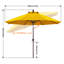 Parasol de marché en oléfine 9 'avec inclinaison et manivelle-1188876242