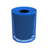 Leisure Craft 32 Gallon Expanded Metal Outdoor Receptacle