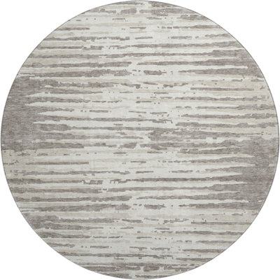Premium Machine Washable Prisco Taupe Rug
