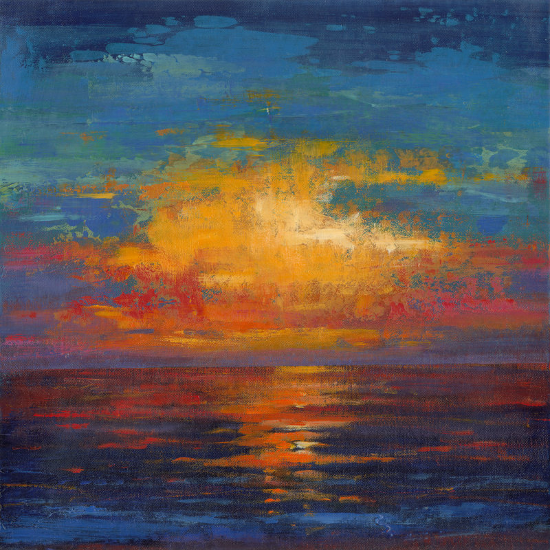 Sun Down II by Tim OToole - Wrapped Canvas Print, 30cm H x 30cm W x 3.8cm D