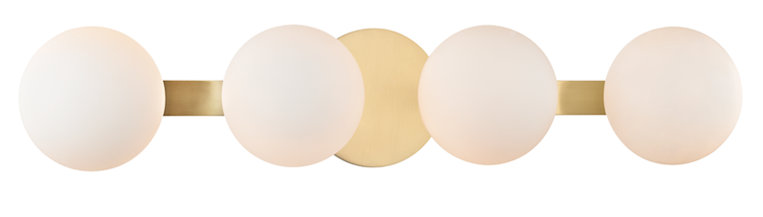Baird 4 - Light Vanity Light, Aged Brass