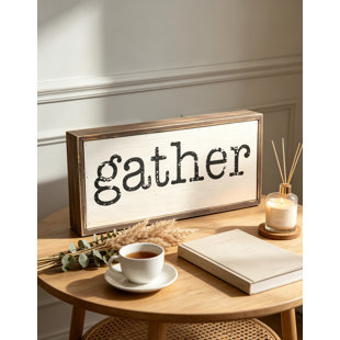 Plaque en bois Gather