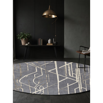 Tapis gris lavable à la machine