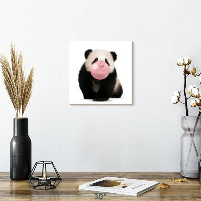 Impression sur toile Bubble Gum Baby Panda