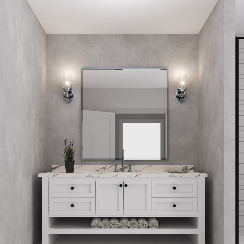 Éclairage de meuble-lavabo à intensité variable Wokeham, Argent, 1