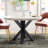 Hetton Round Metal Base Dining Table