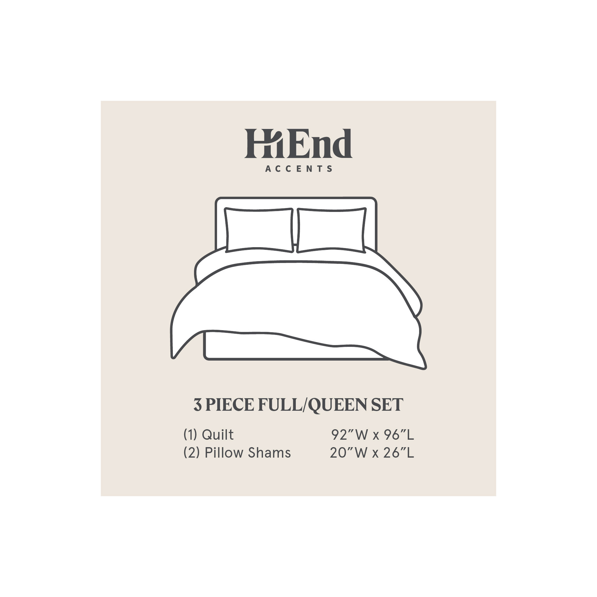 Woodstock White Tan Floral Fall Leaves Print Classic Reversible Cotton Quilt Set, Queen Quilt + 2 Standard Shams