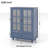 Mordern Bathroom Storage Cabinet With Double Glass Doors And Spacious Bottom Drawer, Adjustable Shelves-286036331