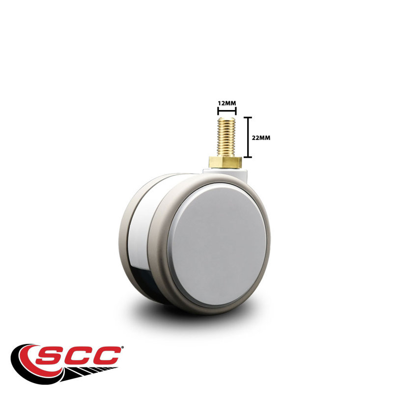 3 Inch MRI Safe Caster – 12mm Threaded Stem – Service Caster
