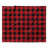 Black And Red Plaid Flannel Comforter Set-1805006529