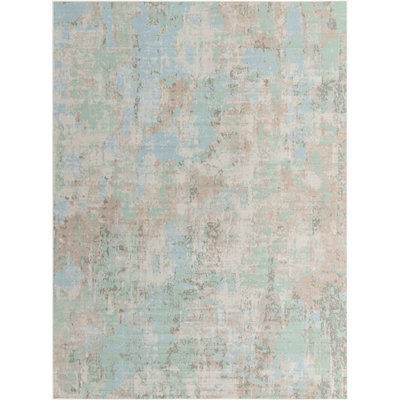 Tapis contemporain multicolore Nin